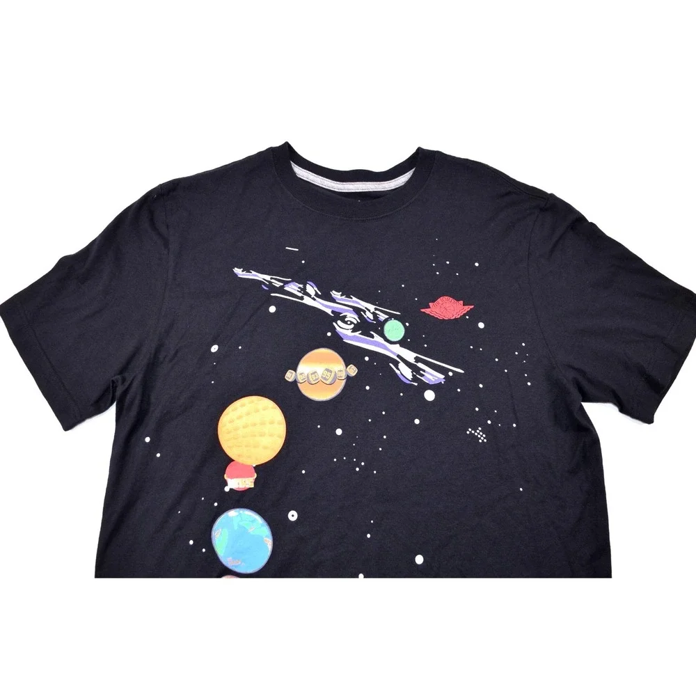 Jordan Space Planets Graphic T Shirt black Large Jumpman Cosmic Galaxy TEE